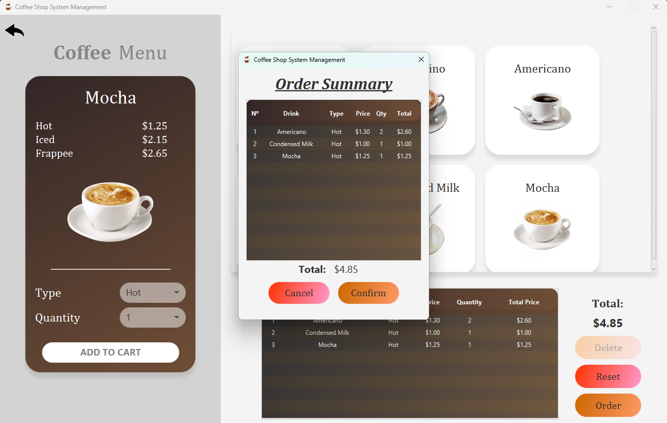 Coffee Shop Chain POS